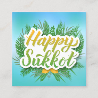 Happy Sukkot Custom Message  Calling Card