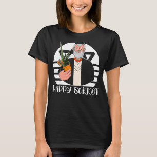 Happy Sukkot Day Lulav Palm Tree Israelite Jewish T-Shirt