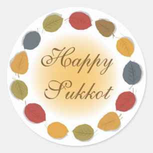 Happy Sukkot Holiday Sticker
