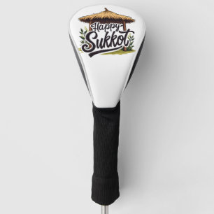 Happy Sukkot Jewish holiday Hanukkah Golf Head Cover