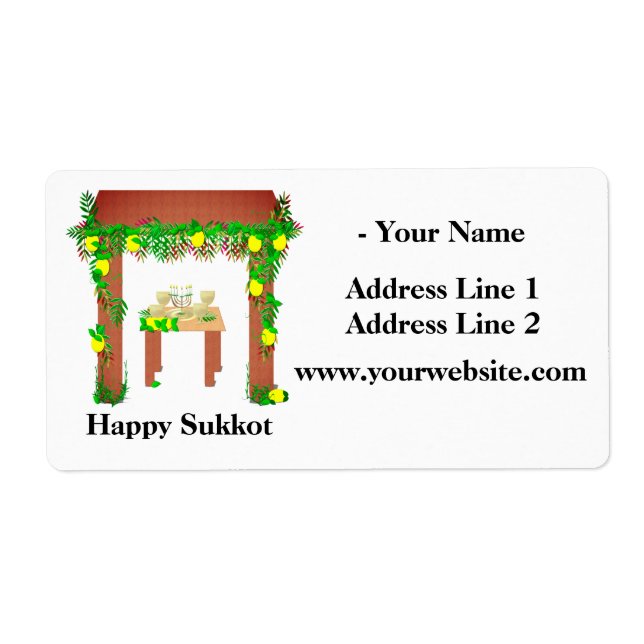 Happy Sukkot ,Personalised (Front)