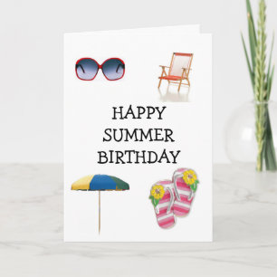 HAPPY ***SUMMER*** BIRTHDAY CARD