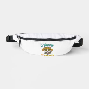 Happy Summer Cat Vintage Engraving Shirt Design_1 Bum Bags