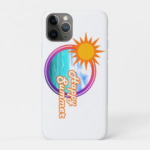 Happy Summer Ocean Circle iPhone 11 Pro Case
