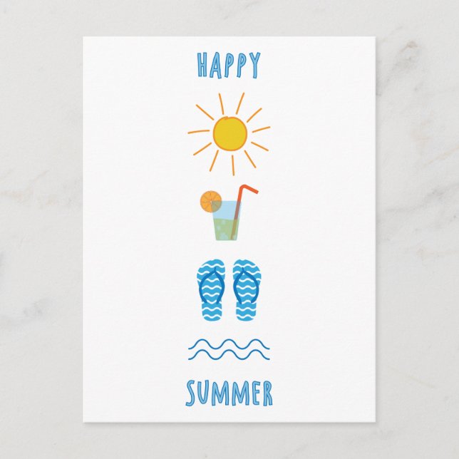 Happy Summer Postcard (Front)