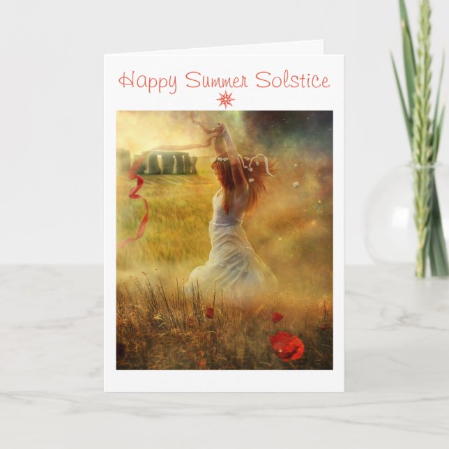 Happy Summer Solstice Card (Front)