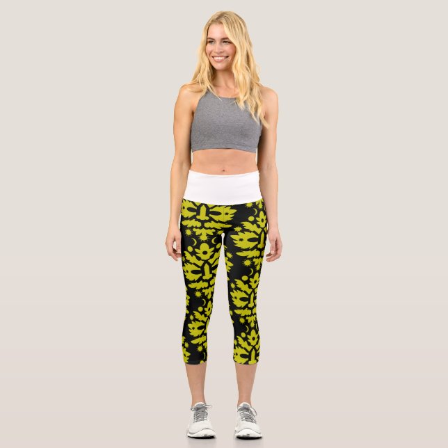 happy summer solstice Midsummer  Capri Leggings (Front)