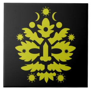 happy summer solstice Midsummer Ceramic Tile