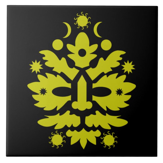 happy summer solstice Midsummer Ceramic Tile (Front)