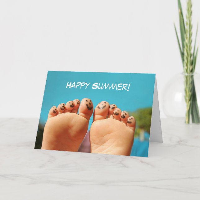 Happy Summer Toes Card (Front)