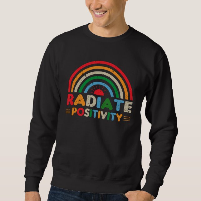 happy summer vacation radiate positivity great sweatshirt (Front)