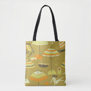 Happy Summertime Fun Seamless Pattern Tote Bag