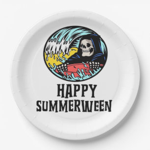 Happy Summerween Essential 2025 Paper Plate