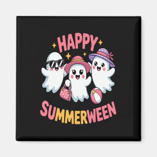 Happy Summerween Summer Halloween Funny Magnet