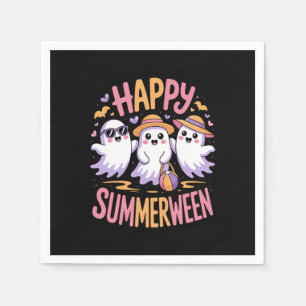 Happy Summerween Summer Halloween Napkin