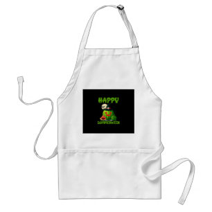 Happy Summerween Summer Watermelon Jack-O-Lantern Standard Apron