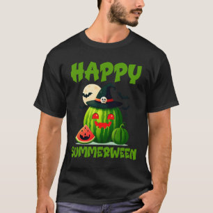 Happy Summerween Summer Watermelon Jack-o-lantern T-Shirt