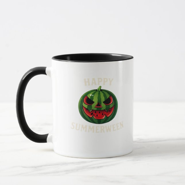 Happy Summerween Watermelon Jack O’ Lantern – Funn Mug (Left)
