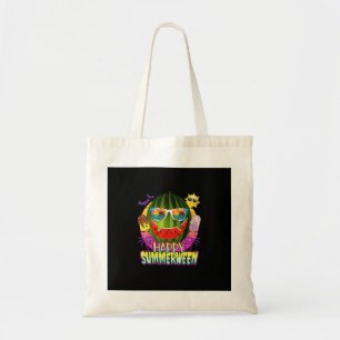 Happy Summerween Watermelon Jack O Lantern Summer Tote Bag