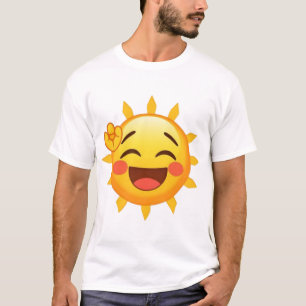 Happy Sun Emoji - Cheerful and Bright T-Shirt