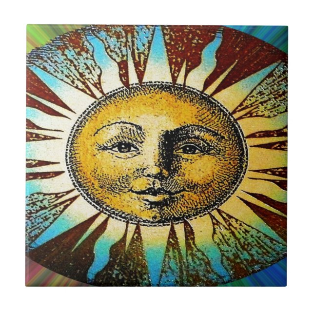 Happy Sun God Printed Gifts Tile (Front)