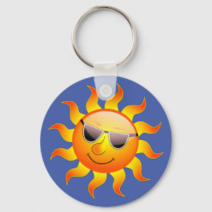 happy sun key ring