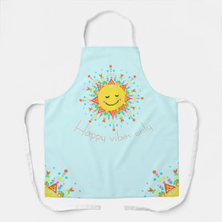 Happy Sun Light Blue Apron