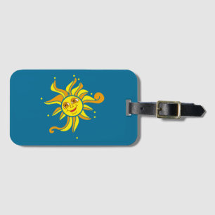 Happy Sun Luggage Tag