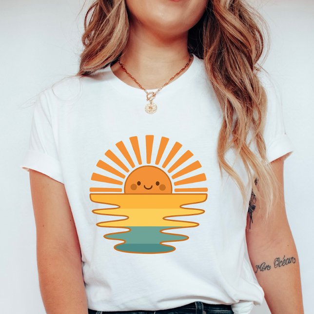 Happy Sun Smile; Cute Women’s Summer Sunshine  T-Shirt (Creator Uploaded)
