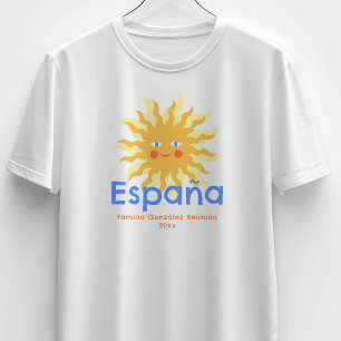 Happy Sun Spain Italy Mexico Family Reunion T-Shirt