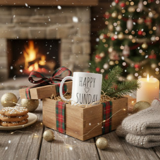 HAPPY SUNDAY COFFEE MUG