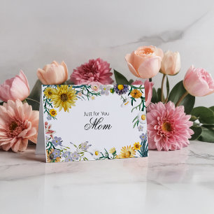 Happy Sunflower and Spring Floral Card