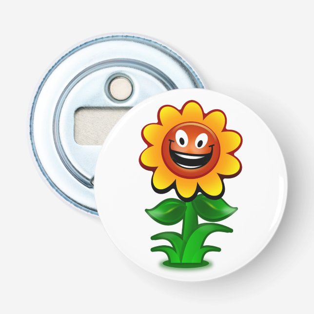 HAPPY SUNFLOWER BOTTLE OPENER (Front)