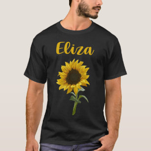 Happy Sunflower - Eliza Name T-Shirt