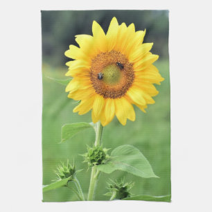 Happy Sunflower Kitchen Towel