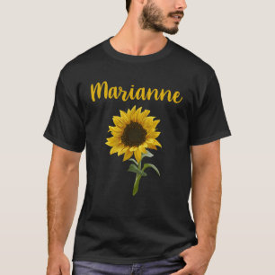 Happy Sunflower - Marianne Name T-Shirt