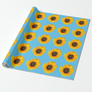 Happy sunflower    wrapping paper