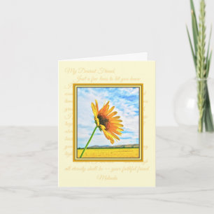 Happy Sunflowers Classy Note Card
