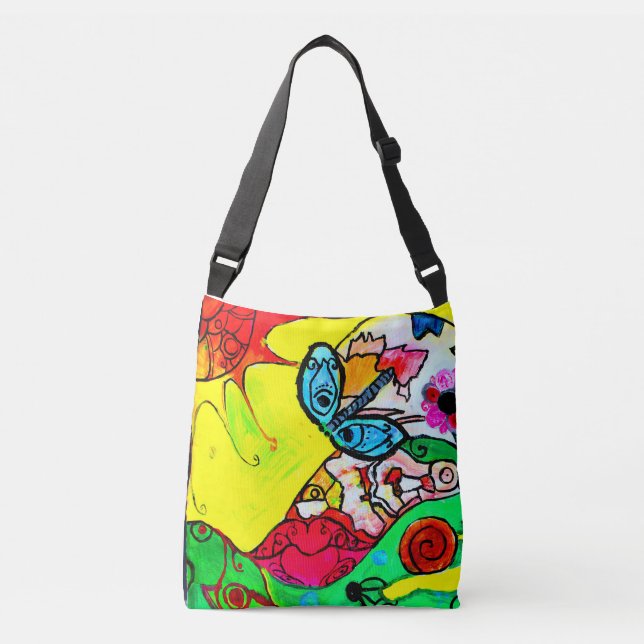 Happy sunny day crossbody bag (Front)