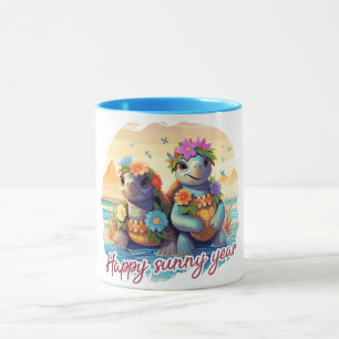 Happy sunny year at last mug