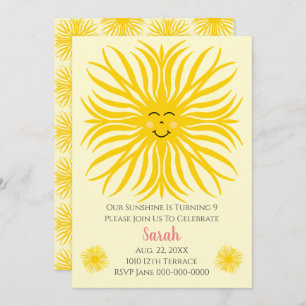 Happy Sunshine Birthday Invitation