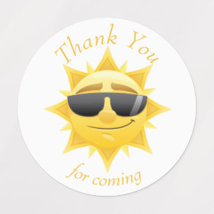 Happy Sunshine boho thank you Labels