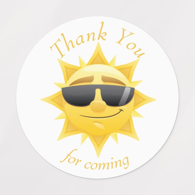 Happy Sunshine boho thank you  Labels (Design 1)