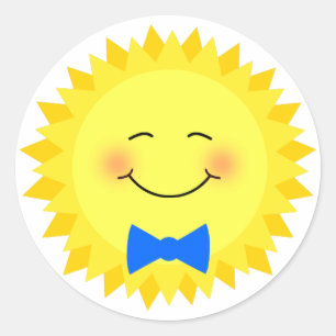Happy Sunshine Classic Round Sticker