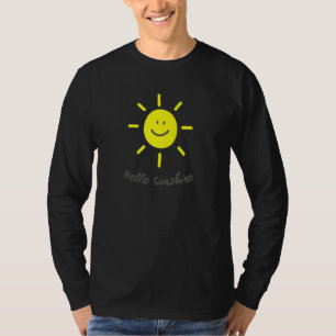 Happy Sunshine Cute Yellow Smile Face Sun Smiling T-Shirt