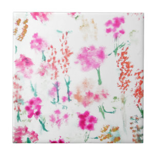Happy Sunshine Flower Garden Flowers Gifts Ceramic Tile
