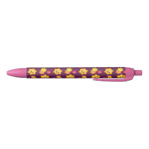 Happy Sunshine Star Cheerful Bright Motivation Kid Black Ink Pen