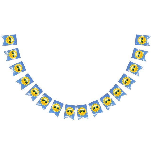 happy sunshine with sunglasses bunting  (All)