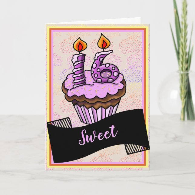 Happy Sweet 16 Card (Front)