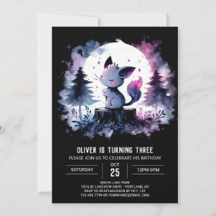 Happy Sweet Cat Birthday Invitation